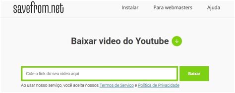 SaveFrom.net: baixe vídeos do YouTube online sem instalação